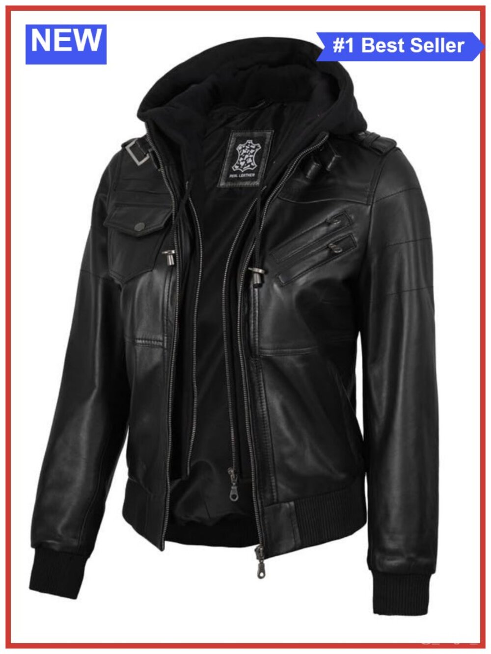 Real Lambskin Leather Jacket Womens Casual Zip Moto Biker